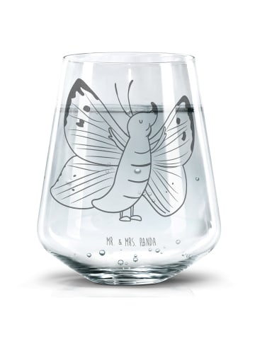 Mr. & Mrs. Panda Wasserglas Schmetterling Zitronenfalter ohne Sp... in Transparent