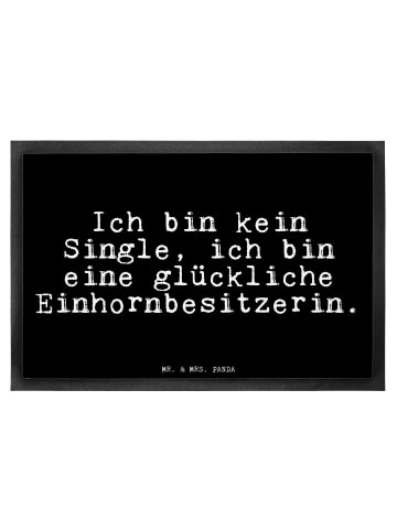 Mr. & Mrs. Panda Fußmatte Ich bin kein Single,... mit Spruch in Schwarz