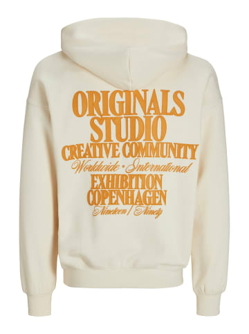 Jack & Jones Sweatshirt JORROXBURY ZIP in Weiß