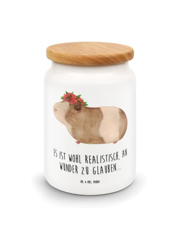 Mr. & Mrs. Panda Teedose Meerschweinchen Weisheit mit Spruch in Weiß