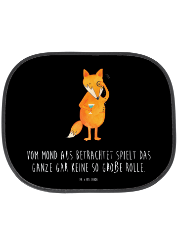 Mr. & Mrs. Panda Sonnenschutz Auto Fuchs Lord mit Spruch in Schwarz