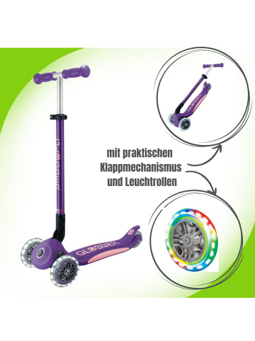 authentic Globber Primo Foldable Plus Light - 3 Wheels Scooter - Farbe: Pastellrosa