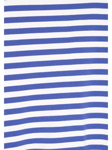 Swirly Women Sweatshirt in Blue Stripes