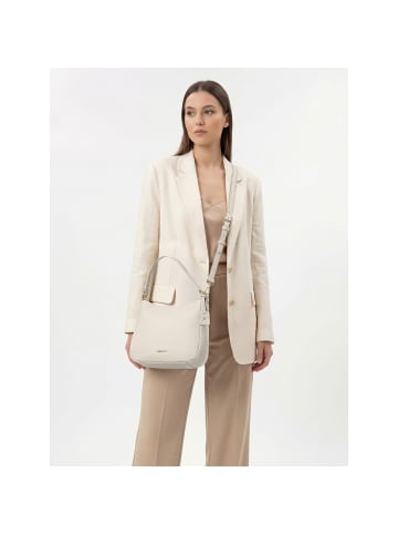 Lazarotti Bologna Leather Hobo Schultertasche Leder 27 cm in cream