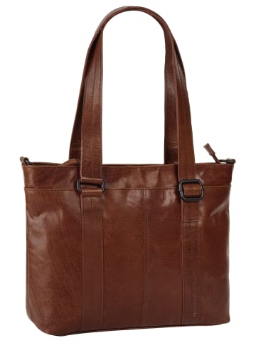 SPIKES & SPARROW Shopper echt Leder in cognac