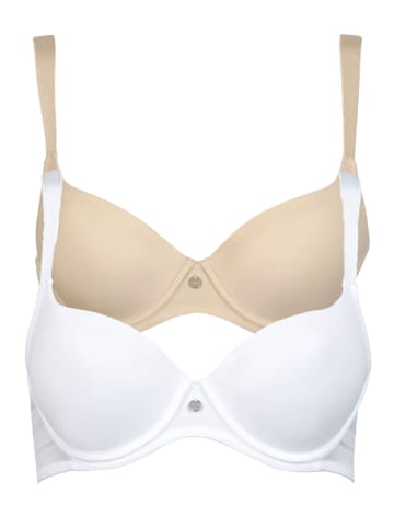 Lisca 2er Pack Schalen BH in skin-white