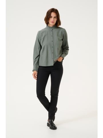 Kaffe Langarm - Hemd KAida Regular fit in Balsam Green