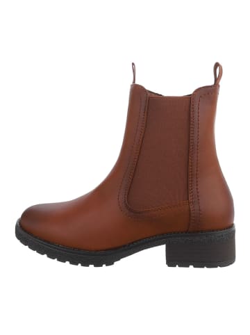 Ital-Design Stiefelette in Camel