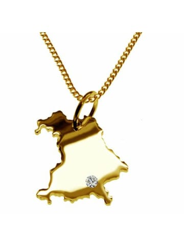 Schmuckador Halskette 50cm Bayern in gold