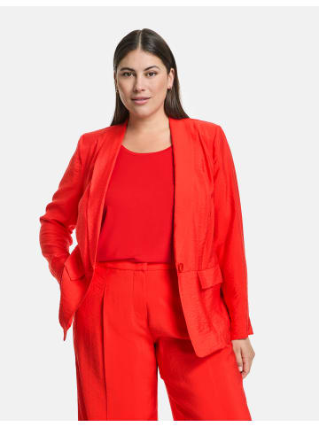 SAMOON Blazer Langarm gefüttert in Power Red