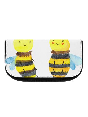 Mr. & Mrs. Panda Kulturbeutel Biene Verliebt ohne Spruch in Weiß