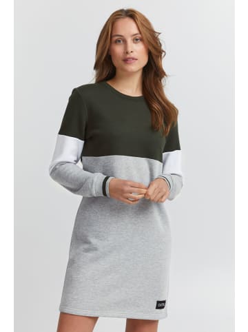 Oxmo Sweatkleid OXSweat 21300659-ME Sweatkleid in Colourblock-Optik in Grün