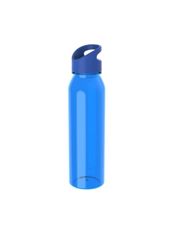 elasto Trinkflasche Active "Wave" in transparent-blau/standard-blau PP - 650 ml
