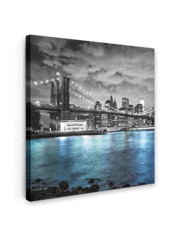 MuchoWow Leinwand bilder Erleuchtete Brücke (BxH)