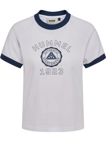 Hummel T-Shirt Hmlpulse Damen in WHITE/BLUE
