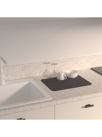 5five Simply Smart Trocknungsmatte aus Diatomit für Geschirr in Grau, (B) 30 x (H) 0,3 x (L) 40 cm