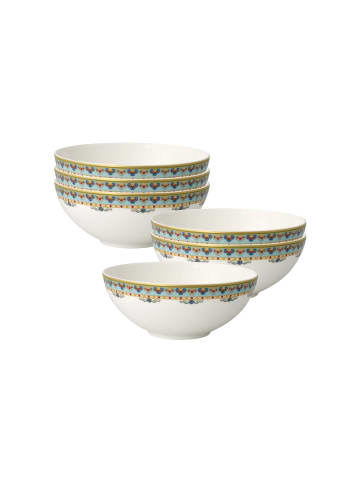 Villeroy & Boch 6er Set Dessertschalen Samarkand Aquamarin ø 13 cm bunt in bunt