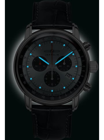 Zeppelin Uhr in Blau
