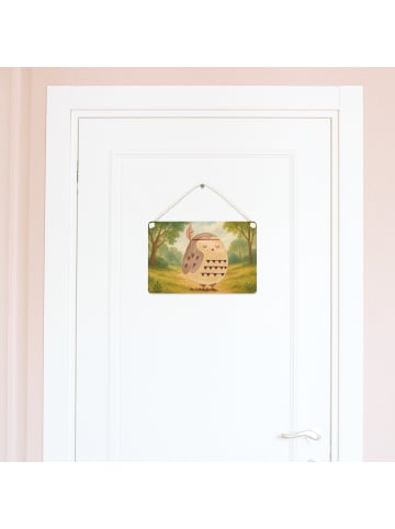 Mr. & Mrs. Panda holzbild Eule Federschmuck Design ohne Spruch in Weiß