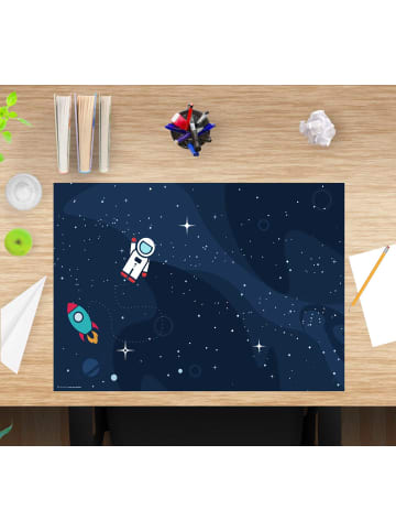 cover-your-desk.de  Schreibtischunterlage "Astronaut im Weltraum Kids" (L)60 x (B)40