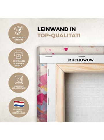 MuchoWow Leinwand bilder Farbiger Baum (BxH)