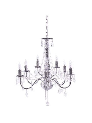 Pendelleuchten BLAKNEY  in Silber - (W) 62 x (H) 155 x (L) 62 cm