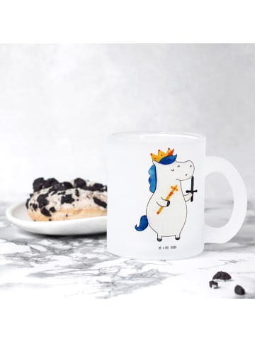Mr. & Mrs. Panda Becher Einhorn König mit Schwert ohne Spruch in Transparent