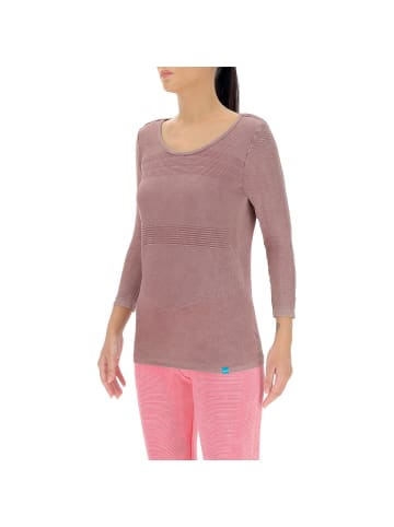 UYN W TO-BE OW SHIRT THREE QUARTER SLEEVE in Mocca