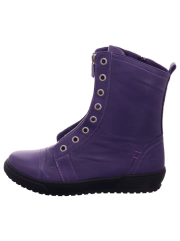 Esgano Damenschnürrstiefel kalt flach  in  Lila