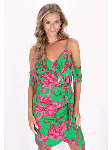 IZIA Women Top in green pink