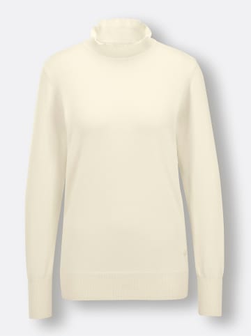 creation L Stehkragenpullover in champagner