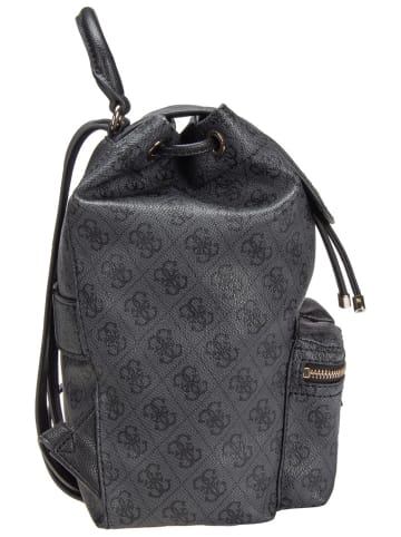 Guess Rucksack Manhattan II Flap in Coal Logo