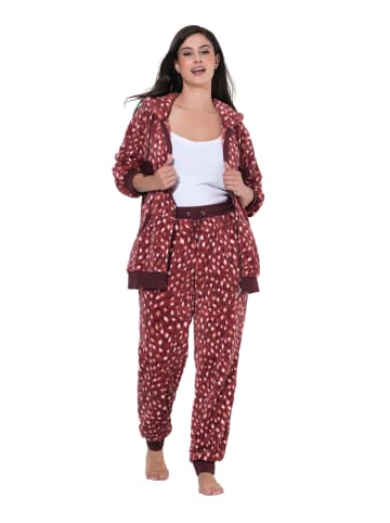 Ulla Popken Loungewear Hose in rostrot