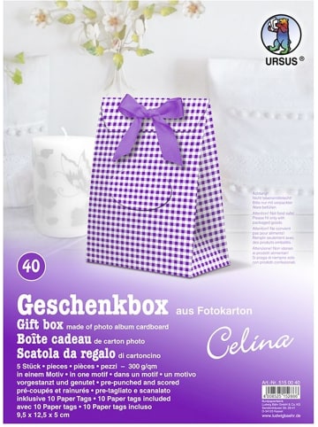 Buntpapierfabrik Ludwig Bähr Geschenkbox Celina 9,5x12,5x5cm Packung mit 5 Stück Motiv: 40