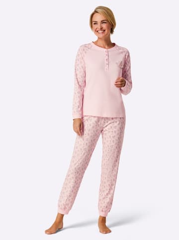 WITT WEIDEN Schlafanzug in hellrosé-mauve-bedruckt