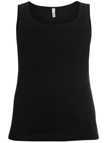 sheego Tanktop in schwarz