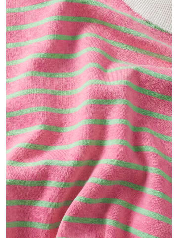 faina Women Blouse in Pink Green Stripes