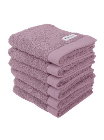 Tom Tailor Gästetuch 6er Pack in Mauve