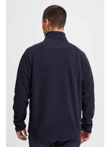 INDICODE Troyer 55652MM Schlichter Basic Fleece Troyer mit Stehkragen in dunkelblau