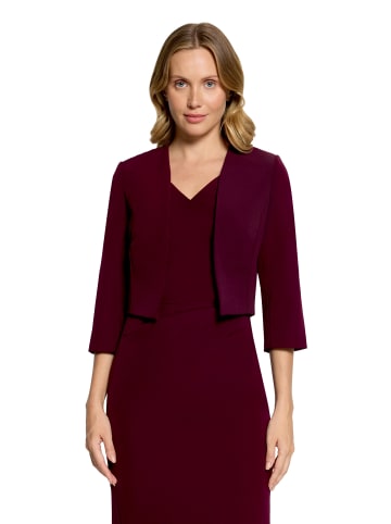 Vera Mont Bolero-Jacke mit Kellerfalten in Strong Aubergine