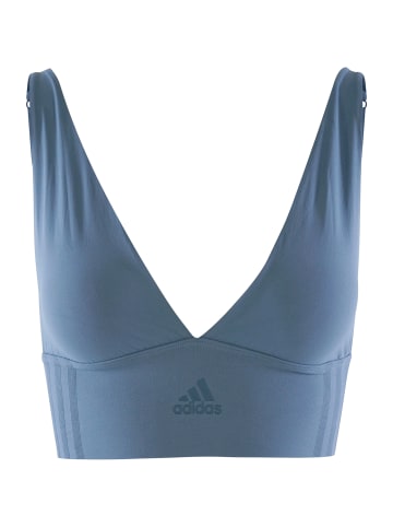 adidas Bügelloser BH LONGLINE BRA 1er-Pack in blaugrau