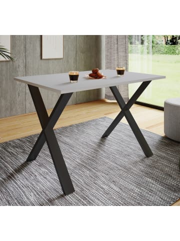 VCM  Premium Holz Esstisch Küchentisch Xona X 140x80 in Schwarz / Grau