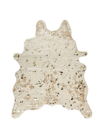 Beliani Schaffell BOGONG in Beige/Gold - (W) 130 x (H) 1 x (L) 170 cm