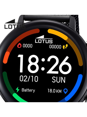 Lotus Multifunktion-Armbanduhr Lotus Multifunktion schwarz groß (ca. 42,5mm)