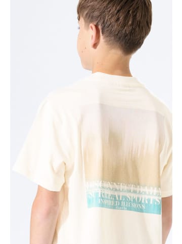 Garcia T-Shirt mit Rückenprint in off white