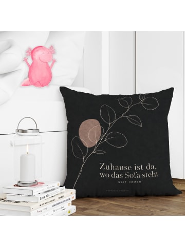Mr. & Mrs. Panda Kissen Sofakissen elegant Design mit Spruch in Weiß