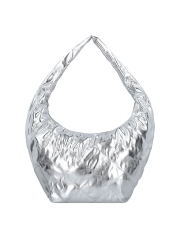 Seidenfelt Evenes Schultertasche 57 cm in silver