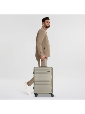 Worldpack New York 2.0 4 Rollen Trolley M 67 cm champagner metallic