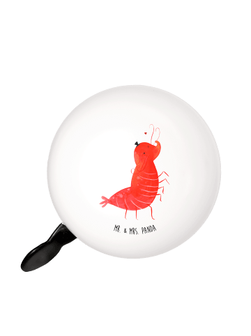 Mr. & Mrs. Panda Fahrrad Klingel Garnele Franzose ohne Spruch in Weiß