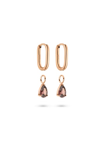 s.Oliver Creolen Elegant Stones in roségold